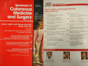 Cover of Dec 17 issue of Seminars and Cutaneous Medicine and Surgery