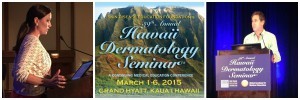 Drs. Sikora and Kaminer at 2015 Hawaii Dermatology Seminar