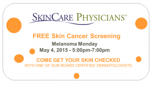 Free skin cancer screening May 5, 2015