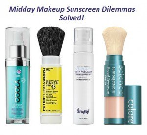 Makup products for midday sun protection