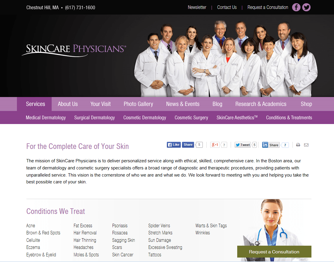 SkinCare Physicians Launches New site for Patients SkinCare Physicians