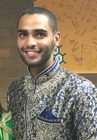 Dr. Omer Ibrahim in classical Indian dance outfit