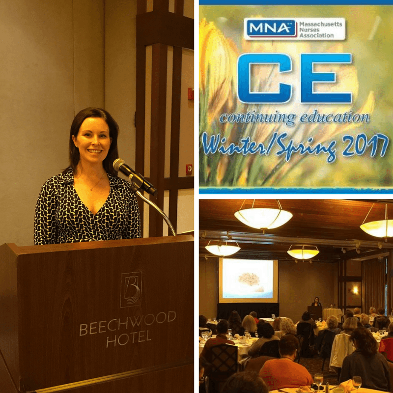 Katie Brodt, FNPBC lectures nurses on skin disorders SkinCare Physicians