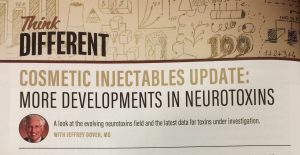 Header of Modern Aesthetics article on developments in neurotoxin