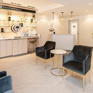 Our Advanced Dermatology Spa™ aesthetic center waiting room