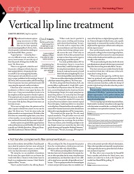 Dr. Dover's Vertical Lip Line Treatment article for Dermatology Times