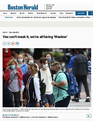 Bosotn Herald article on maskne with Dr. Brooke Sikora