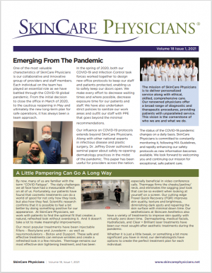 SkinCare Physicians newsletter front page