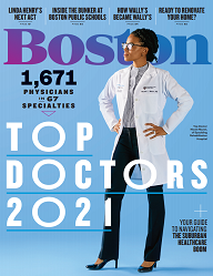 Cover of Boston Magazine 2021 Top Doctors