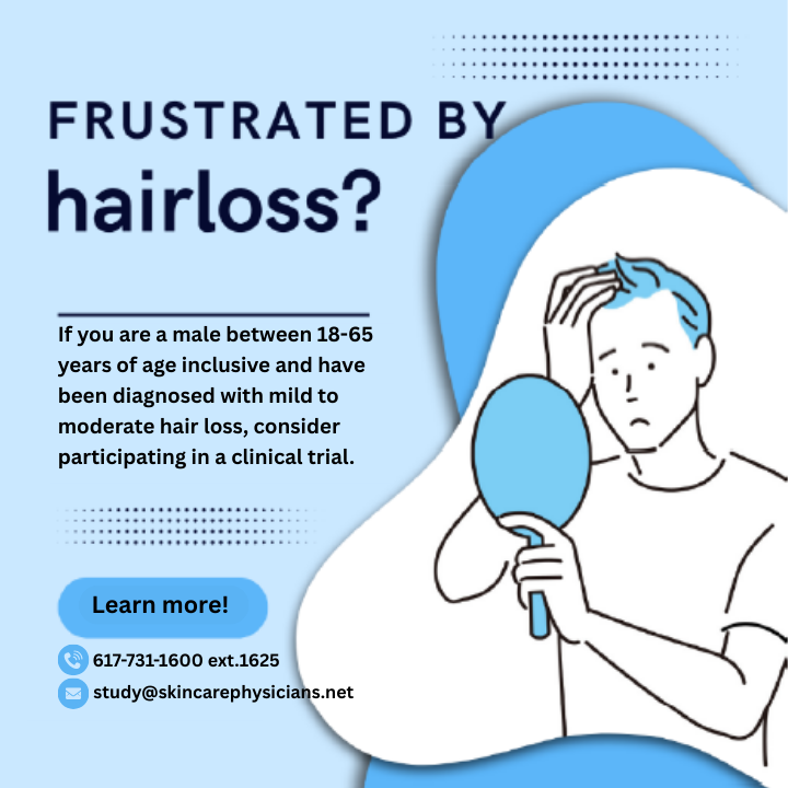 Ad for hair loss study