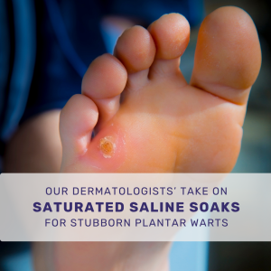 Plantar wart on a kid's feet